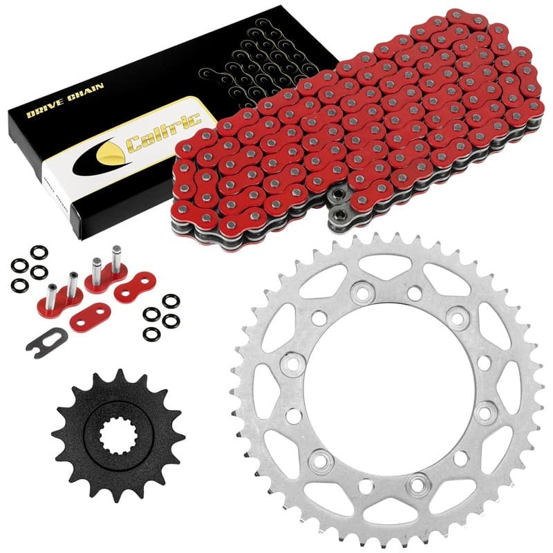 Red O-Ring Drive Chain & Sprocket Kit for Yamaha Fz-6 2009 / Fz-6R 2009-2016