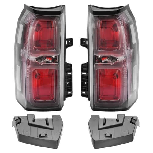 LH&RH Side LED Tail Lights Tail Lamps W/Bulbs For Chevy Tahoe Suburban 2015-2020