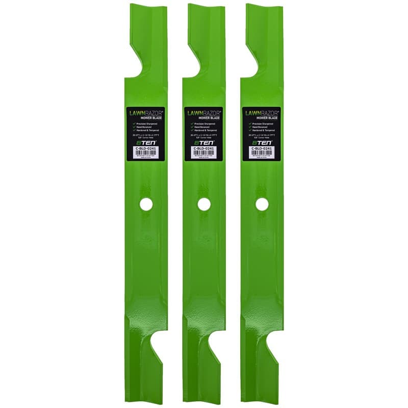LawnRAZOR Blade Toro Titan ZX MX 60 Inch 115-9649-03 Notched High Lift 3 Pack