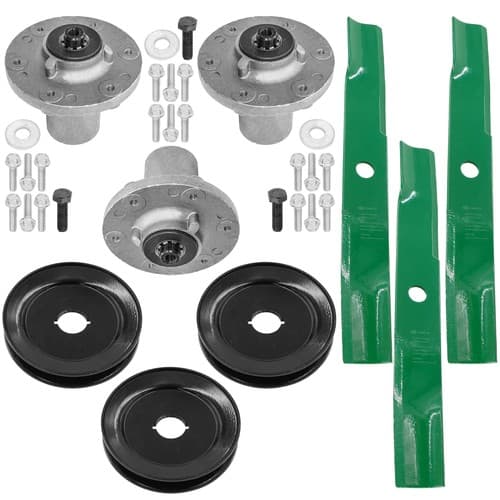 48" Deck Spindle w/ Pulley & Blade For Snapper 360Z ZT21548 ZT2348 NXT2548 Mower