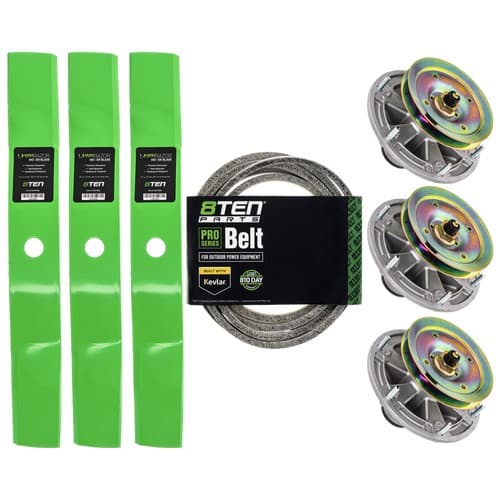 8TEN Blade Spindle Belt Kit for John Deere 737 757 Mid Mount 54 Inch M136195