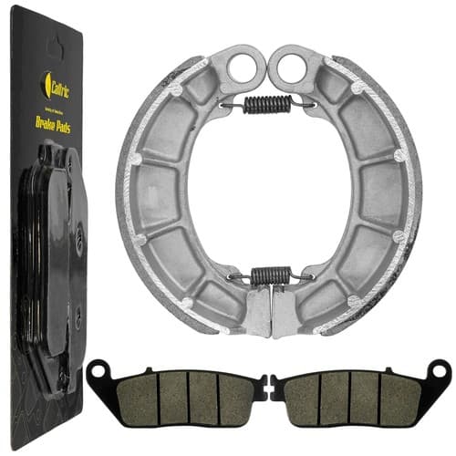 Front Brake Pads & Rear Brake Shoes for Honda CB750 Nighthawk 750 1991-2003