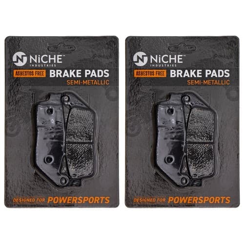 Brake Pad Set for Honda Shadow Ace 750 Triumph Front Rear Semi-Metallic 2 Pack