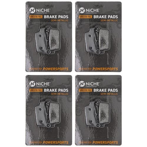 Brake Pad Set for Yamaha YZ250 Kawasaki Suzuki Front Rear Semi-Metallic 4 Pack