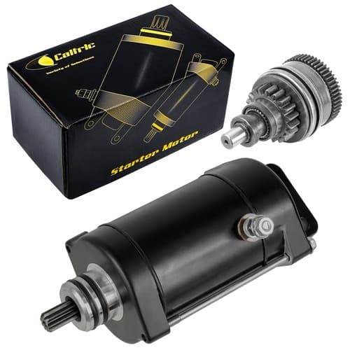 Caltric Starter and Drive Gear Bendix for Tigershark 640 770 639 768 1993-1999