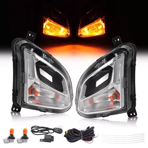 For Chevy Equinox 18-21 Bumper Turn Signal Lights w/o Fog Lamps Pair Left+Right
