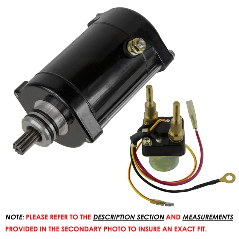 Starter & Relay Solenoid for Kawasaki JT750 750 Sts 1995 1996 1997 Pwc New