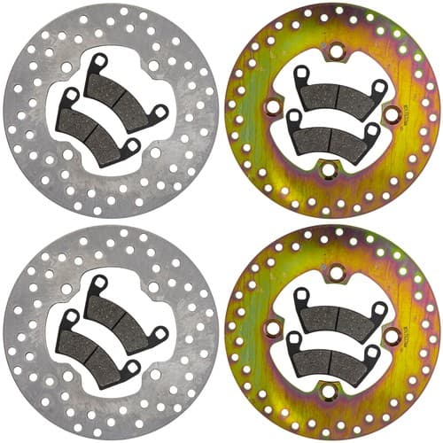 NICHE Brake Rotor Pad Kit for Polaris Ranger XP 1000 NorthStar 5269708 5248250