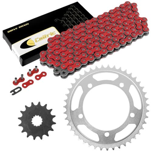Red Drive Chain And Sprocket Kit for Suzuki GSX-R600 2006-2010