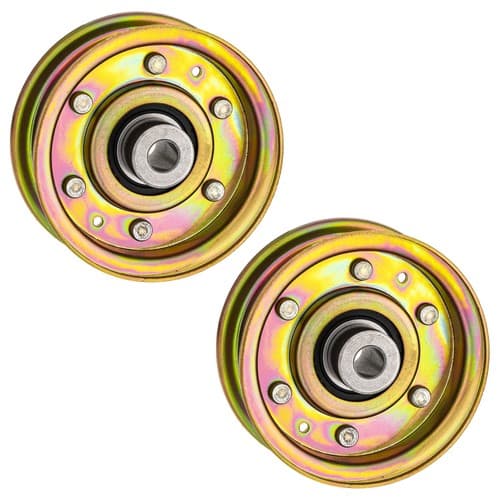 Flat Idler Pulley Set for Cub Cadet LTX1045 LT1045 LTX1046 LTX1042 2-Pack