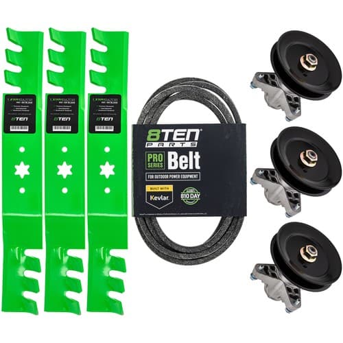 Deck Kit Blade Spindle Belt for MTD Cub Cadet White Outdoor RZT50 50 Inch