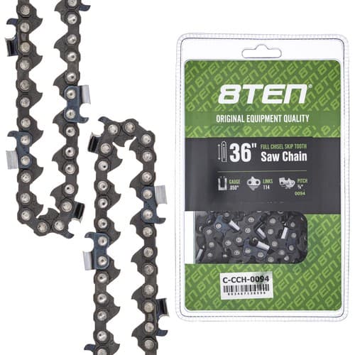 Full Chisel Skip Tooth Chainsaw Chain 36 Inch .050 3/8 114DL for Stihl MS390