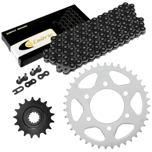 Black Drive Chain And Sprocket Kit for Kawasaki Ninja ZX-10R ZX1000 2011-18