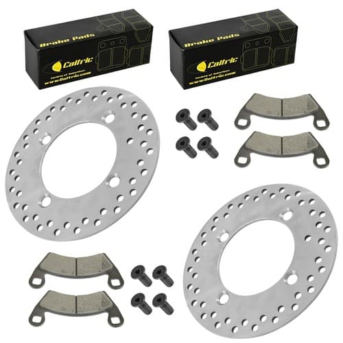 Caltric 5263266 2205949 7518978 Brake Disc w/Pads For Polaris Front Left Right