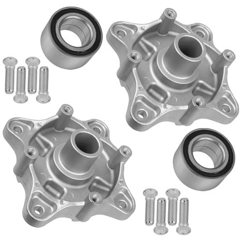 2 Rear Wheel Hub w/Bearing Bolt for Polaris Ranger 800 4X4 6X6 2010-2017