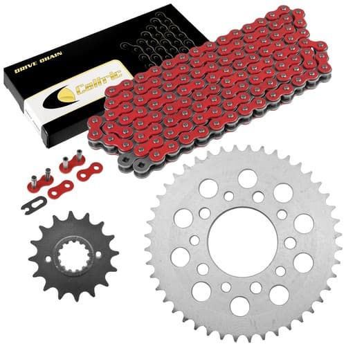 Red Drive Chain And Sprocket Kit for Honda VF700F Interceptor 700 1984 1985