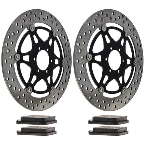 NICHE Front Brake Rotor Pad Kit for Aprilia RSV1000R Tuono 1000R Benelli TNT1130