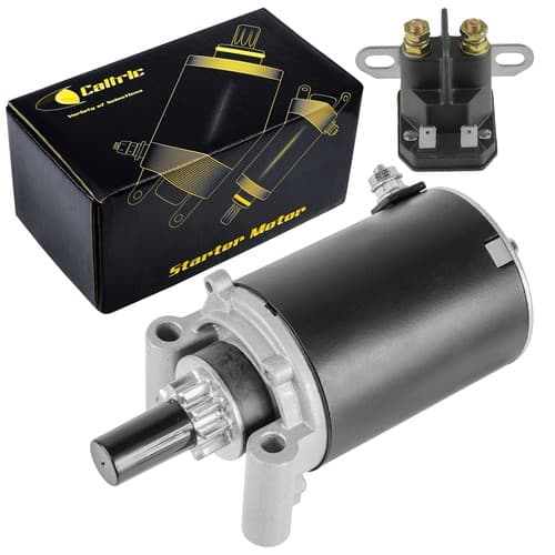Starter & Solenoid for John Deere SABRE 1948GV 2148HV S2348 LT155 STX38 STX46
