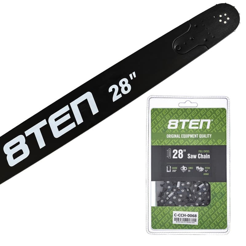8TEN 28" Chainsaw Guide Bar & Chain .050 3/8 91DL for Stihl 066 088 064 33RS91E