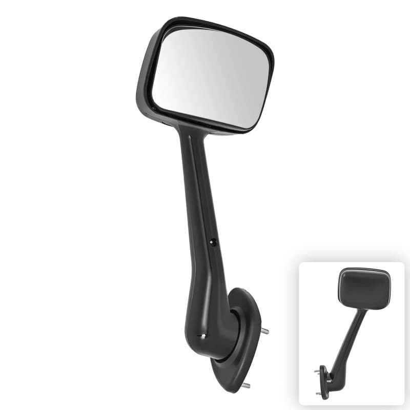For Freightliner Cascadia 2008-2017 Black Front Driver Left Side ABS Hood Mirror