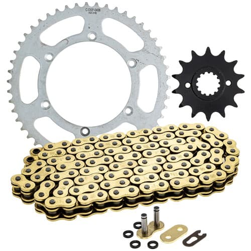 NICHE Sprocket Chain Set for Kawasaki KLX300 14/50 Tooth 520 X-Ring Front Rear