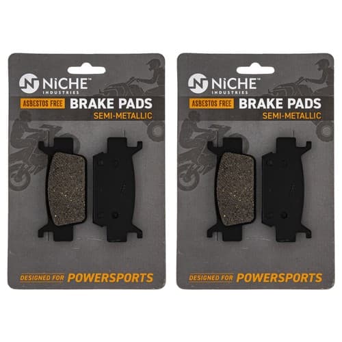 NICHE Brake Pad Set for Honda 06451-HP0-A02 06452 Front Semi-Metallic 2 Pack