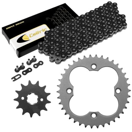 Black Drive Chain And Sprockets Kit for Honda TRX250X Fourtrax 250 2X4 1987-92