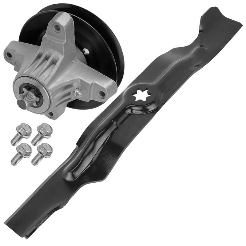 Caltric Spindle w/Blade For Cub Cadet LTX 1050KW LTX1050VT LTX 1050KH 50" Deck