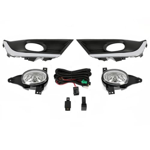 Pair of Front Fog Lights With Bulbs&Switch Kits For Honda CR-V CRV 2017-2019