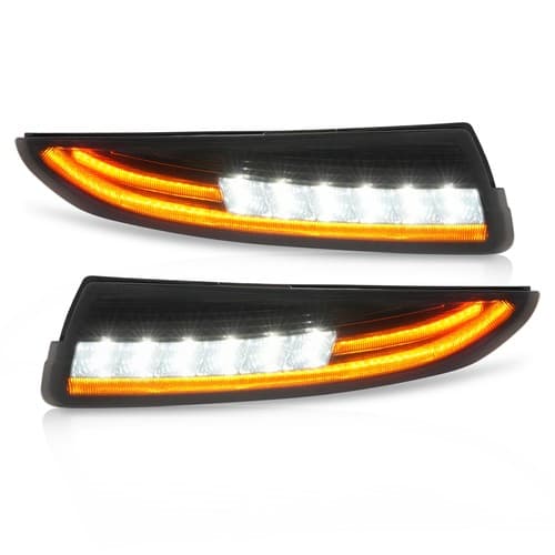LED DRL Dynamic Turn Signal Parking Lamp Smoked For Chevy Camaro  1993-2002