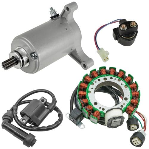 Stator Starter Solenoid Ignition Coil for Yamaha Warrior 350 YFM350 1990-94
