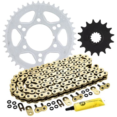 Sprocket Chain Set for Kawasaki Ninja ZX7RR 16/42 Tooth 520 X-Ring Front Rear