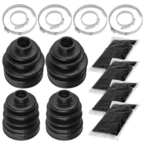 2 Front Axle Inner Outer CV Boot Kit for Yamaha Big Bear 350 YFM350FW 4WD 97-99