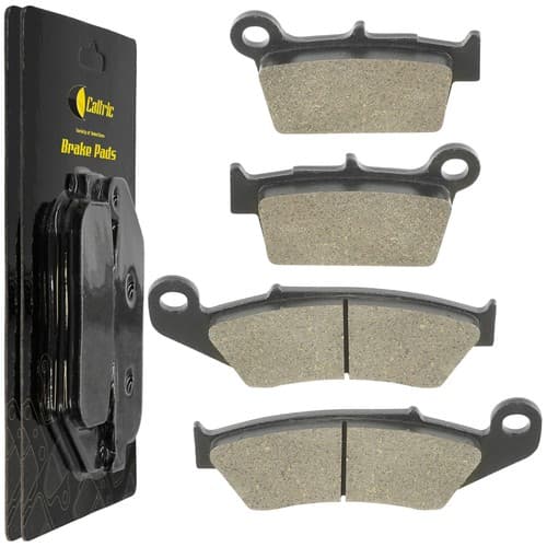 Caltric Front and Rear Brake Pads for Kawasaki KX450 KX450F 2006-2019
