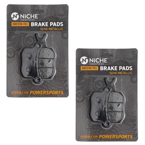 NICHE Brake Pad Set for Can-Am 715900381 Rear Left Semi-Metallic Defender 2 Pack