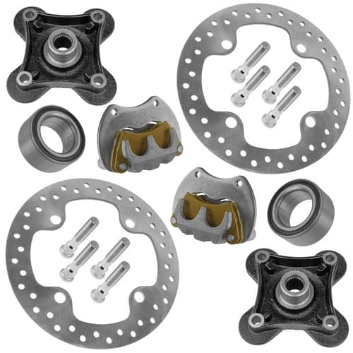 Rear L & R Brake Caliper & Disc w/Wheel Hub For Polaris RZR XP 4 1000 2015-17