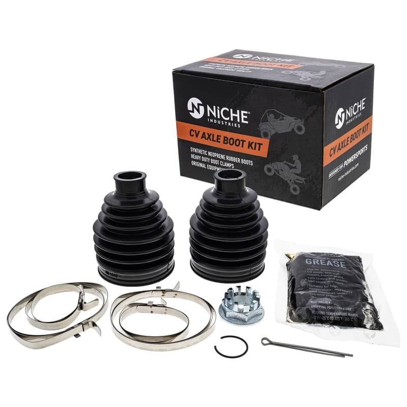NICHE Front CV Axle Boot Kit for 44340-HL3-601 Honda Pioneer 500 UTV