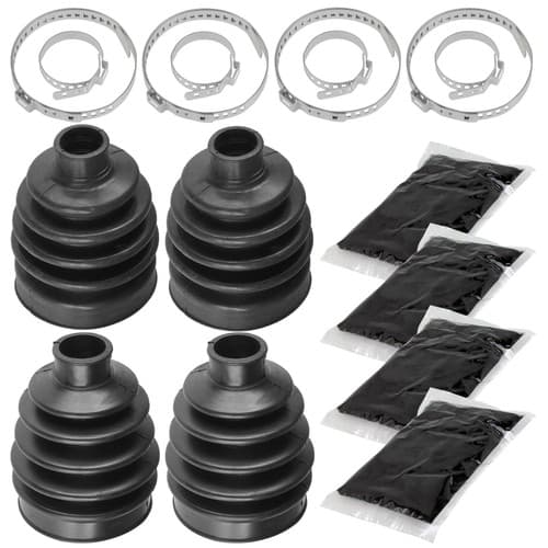 2 Front Axle Outer Inner CV Boot Kit for Kawasaki Mule 610 KAF400 4X4 2009-2016