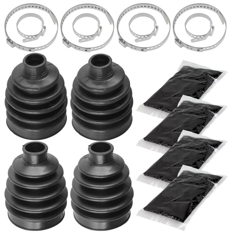 2 Front Axle Outer Inner CV Boot Kit for Kawasaki Mule 610 KAF400 4X4 2009-2016