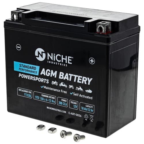 NICHE AGM Battery YTX20L for Can-Am Commander Outlander Maverick Renegade ATV