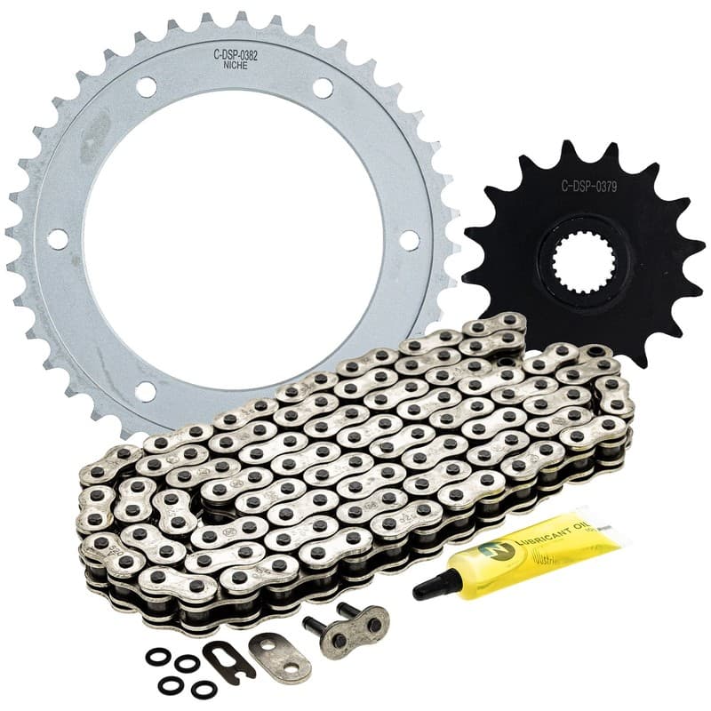 NICHE Sprocket Chain Set for BMW G310GS G310R 16/40 Tooth 520 O-Ring Front Rear