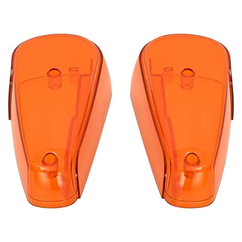 For Volkswagen Super Beetle Thing 70-79 2PCS Front Amber Turn Signal Light Lens