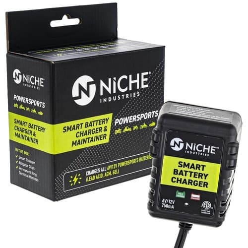 NICHE 750mA Fully-Automatic Smart Battery Charger 12V Trickle Maintainer