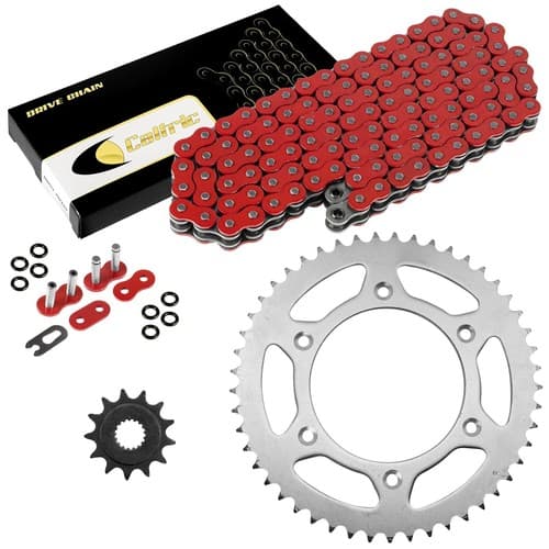 Red O-Ring Drive Chain & Sprockets Kit for Honda CR250R 1992-1995 2005-2008