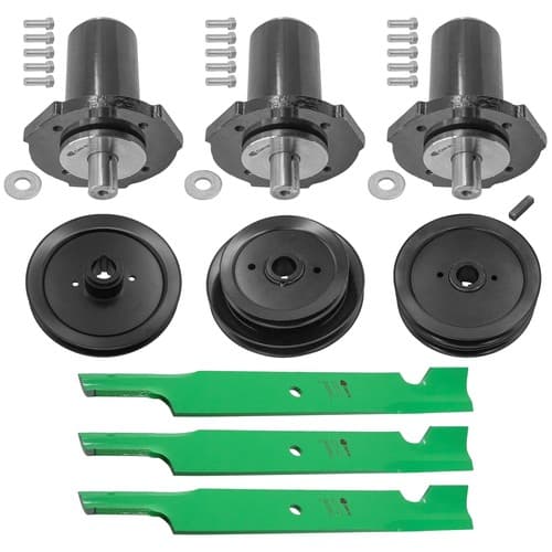 Caltric 59215400 59225700 09081200 Deck Spindle Blade & Pulley Kit For Gravely