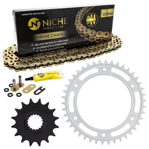Sprocket Chain Set for BMW F800GS 16/42 Tooth 525 X-Ring Front Rear Combo Kit