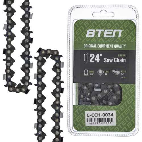 Ripping Chainsaw Chain 24 Inch .050 3/8 84DL for Stihl Husqvarna Echo Jonsered