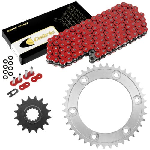 Red O-Ring Drive Chain and Sprockets Kit for Honda RVT1000R Rc51 2000-2006