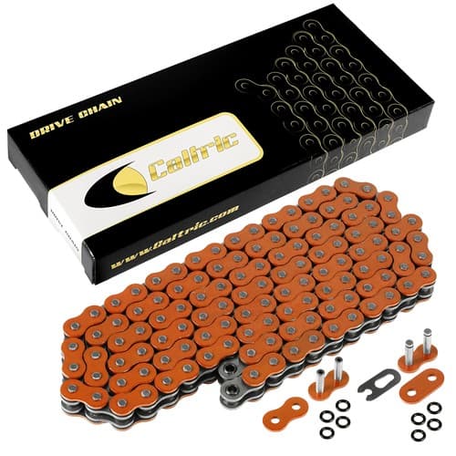 520 X 120 Links Motorcycle Atv Orange O-Ring Drive Chain 520-Pitch 120-Links