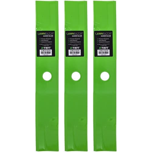LawnRAZOR Blade for Exmark Lazer Z AS CT Radius 48 Inch 103-6386 Low Lift 3 Pack